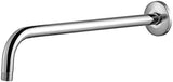 OFFO Shower Arm with Flange, 16 Inches Wall Mount Replacement Angle Shower Head Arm Wall-Mounted For Fixed Shower Head & Handheld Showerhead, Chrome