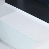 New Collapsible Shower Threshold Water Dam, Self Adhesive Silicone Waterproof Barrier Bathroom and Kitchen Water Strip Dam Shower Guard for Dry And Wet Separation Caulk Seal Strip Edge Trim(White)