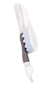 Juvo BWLA01 Premium All-in-One Wand Applicator, 23" Long Reach Handle, Adjustable, Includes Bath Sponge and Lotion Pad, 1 Count, White