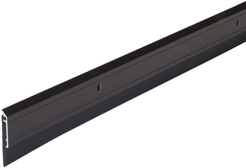 M-D Building Products 69609 All-Season Door Sweep, Heavy Duty Aluminum, Ideal for Residential & Commercial Use, Easy Installation with Heavy Rubber Seal, Ensure Comfort and Security (48 Inch, Bronze)