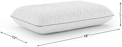 Vaverto Rusty Orange Travel and Camping Pillow - Compressible Medium Firm Memory Foam, Viscose Made from Bamboo Cover, Machine Washable, Ideal for Backpacking, Airplane, Car Travel