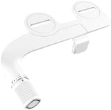 BIGCOW Ultra-Slim Bidet Attachment for Toilet - Dual Nozzle (Frontal & Rear Wash) with Adjustable Cold Water Pressure and Stainless Steel Inlet - Hygienic Solution for Fresh Cleanliness