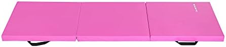 BalanceFrom Folding Gymnastics Mat Home Gym Floor Tumbling Equipment, Multicolor