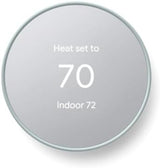 Google Nest Thermostat - Smart Thermostat for Home - Programmable Wifi Thermostat - Fog