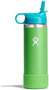 HYDRO FLASK Kids Water Bottle Jr. Stainless Steel Insulated With Straw Cap for Water, Milk, Juice, School, Camp, Sport, Play and Lunch, Easy to Clean, Leak-Resistant