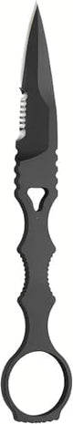 Portable Knife 6.7 Inch 440C Fixed Blade Outdoor Camping Portable Straight Knife With Kydex Sheath The Knife Comes In Black And White (Black)
