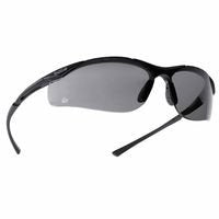 Bolle Safety 286-40045 Contour Series Safety Glasses, Smoke Polycarb Anti-Scratch Anti-Fog Lenses, Blk