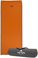 Teton Self Inflating Sleeping Pad, Inflatable Camping Sleeping Pads, Compact Mat for Camping, Backpacking, and Hiking.