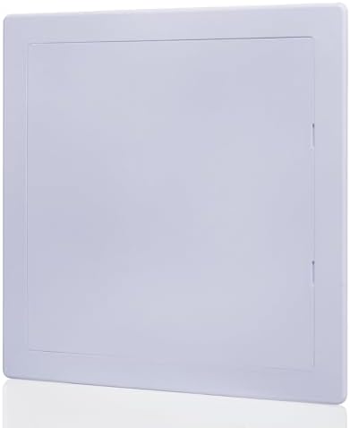 Suteck Plumbing Access Panel for Drywall Ceiling 18 x 18 Inch Reinforced Plastic Wall Access Doors Removable Hinged White