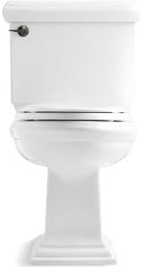 KOHLER K-4636-96 Cachet Quiet Close Elongated Toilet Seat, Slow Close Lid and Seat, Grip-Tight Bumpers and Installation Hardware, Biscuit
