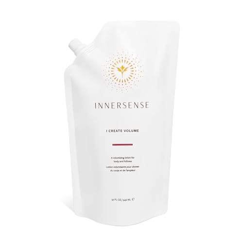 INNERSENSE Organic Beauty - Natural I Create Volume Hair Volumizing Lotion | Non-Toxic, Cruelty-Free, Clean Haircare (Refill Pouch, 32 fl oz | 946 ml)