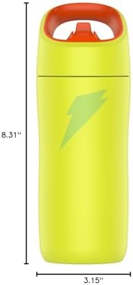 Gatorade Kids' Rookie Metal Water Bottle, 12oz, Stainless Steel Bottle, Double-Wall Insulation, Vacuum Insulated, Thermo Mug