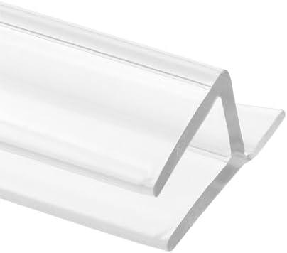 Prime-Line M 6262 Frameless Shower Door Bottom Seal for 1/4 in. Thick Glass Doors, Single Flap, 36 in., Clear Vinyl (Single Pack)