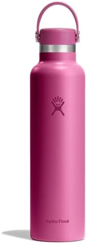 Hydro Flask Stainless Steel Standard Mouth Water Bottle with Flex Cap and Double-Wall Vacuum Insulation
