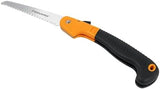 Fiskars Folding Hand Saw, 7" Pruning Saw with Power Tooth Blade with Triple Ground Teeth that Powers Through Wood Faster, Soft Grip Handle