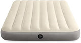 Intex 64102E Dura-Beam Standard Single-High Air Mattress: Fiber-Tech – Full Size – 10in Bed Height – 600lb Weight Capacity – Pump Sold Separately