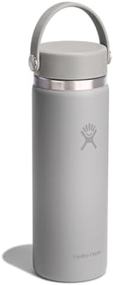 Hydro Flask Wide Mouth vacuum insulated stainless steel water bottle with leakproof closeable lid for cold water drinks, sports, travel, car and school