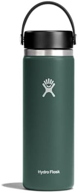 Hydro Flask Wide Mouth vacuum insulated stainless steel water bottle with leakproof closeable lid for cold water drinks, sports, travel, car and school
