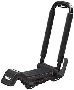 Thule Hull-a-Port XTR - Kayak j-style roof rack - Carry up to 2 kayaks - Folds flat - Pre-assembled - Locks to roof rack - Universal mounting up to 80.5mm wide load bars
