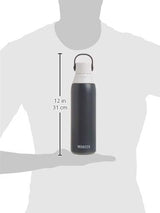Brita Stainless Steel Premium Filtering Water Bottle, BPA-Free, Reusable, Insulated, Replaces 300 Plastic Water Bottles, Filter Lasts 2 Months or 40 Gallons, Includes 1 Filter, Carbon - 20 oz.