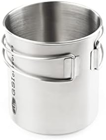 GSI Outdoors Glacier Stainless Steel Bottle Cup I Lightweight Cup or Pot for Travel, Camping and Backpacking - 24 oz