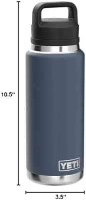 YETI Rambler 26 oz Bottle, Vacuum Insulated, Leakproof, Stainless Steel with Chug Cap