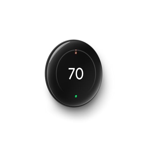 Google Nest Learning Thermostat (4th gen) + Nest Temperature Sensor (2nd gen) - Obsidian