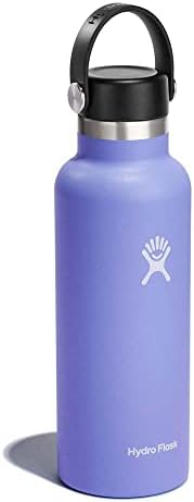 Hydro Flask Stainless Steel Standard Mouth Water Bottle with Flex Cap and Double-Wall Vacuum Insulation