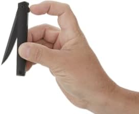 CRKT CEO Blackout EDC Folding Pocket Knife: Gentleman's Knife, Everyday Carry, Liner Lock, Glass Reinforced Nylon Handle, Deep Carry Pocket Clip 7097k