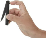 CRKT CEO Blackout EDC Folding Pocket Knife: Gentleman's Knife, Everyday Carry, Liner Lock, Glass Reinforced Nylon Handle, Deep Carry Pocket Clip 7097k