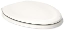 KOHLER Stonewood Quiet-Close Elongated Toilet Seat, Slow Close Design, Durable Wood, Easy Installation, Universal Fit, Biscuit, K-20466-96