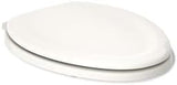 KOHLER Stonewood Quiet-Close Elongated Toilet Seat, Slow Close Design, Durable Wood, Easy Installation, Universal Fit, Biscuit, K-20466-96