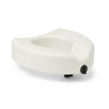 Medline Elevated Toilet Seat Riser W/Microban Antimicrobial Protection for Seniors, Adults & Handicapped – 350 Lbs. Capacity, White