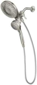 Moen 26009SRN Engage Magnetix 2-in-1 Combo Rain Showerhead with Detachable Handheld Shower Spray, Featuring Magnetic Docking System, Spot Resist Brushed Nickel