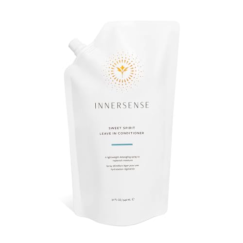 INNERSENSE Organic Beauty - Natural Sweet Spirit Leave-In Conditioner | Non-Toxic, Cruelty-Free, Clean Haircare (Refill Pouch, 32 fl oz | 946 ml)