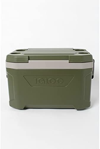 Igloo 60367 Sportsman Latitude 52 Cooler Box, Approx. 11.2 gal (49 L), Sportsman, Latitude, Outdoor, Camping, Leisure, Fishing, Green