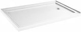 DreamLine SlimLine 32 in. D x 60 in. W x 2 3/4 in. H Right Drain Single Threshold Shower Base in White, DLT-1132602