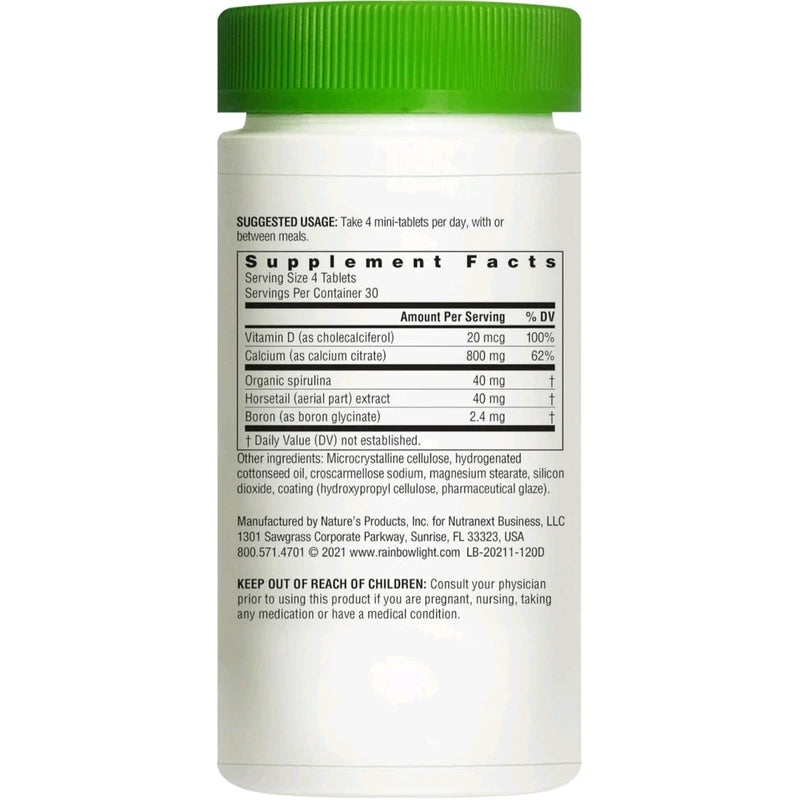 Rainbow Light Calcium Citrate Bone Vitamin D Max Strength Mini-Tablets 120ct