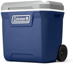 Coleman Classic Series Insulated Portable Wheeled Cooler, Leak-Resistant Outdoor Hard Cooler Keeps Ice up to 5 Days, 65-Quart