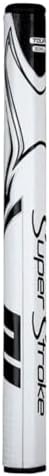 SuperStroke Zenergy Tour 3.0 XL Golf Putter Grip with No Taper Enhanced SPYNE Technology, New Multi-Zone Texturing and Tech-Port, White/Black