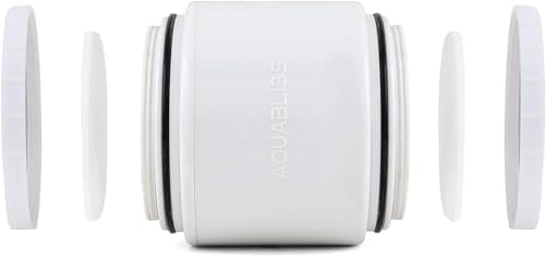 AquaBliss HD Multi Stage Shower Filter Replacement Cartridge for SF400 & SF500-48x Heavy Duty Detox Power. Kiss Itching, Breakage & Dullness Goodbye. Reduce Rust, Chlorine, Toxins. 3-Pack (SFC500)