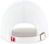 47 MLB White Team Color Primary Logo Clean Up Adjustable Strap Hat Cap, Adult One Size Fits All