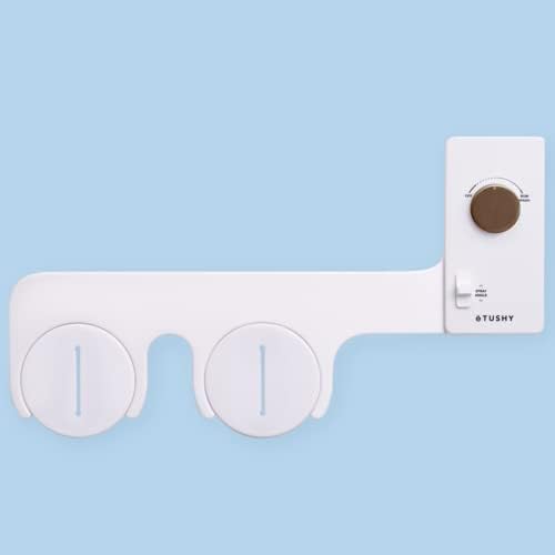 TUSHY Classic 3.0 Bidet Toilet Seat Attachment - A Non-Electric Self Cleaning Water Sprayer with Adjustable Water Pressure Nozzle, Angle Control & Easy Home Installation, (White/Bronze)