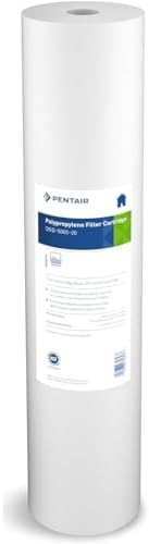 Pentair Pentek DGD-5005-20 Big Blue Water Filter, 20-Inch Whole House Sediment Filter Cartridge Replacement, Dual-Gradient Density Spun Polypropylene, 20" x 4.5", 5 Micron, Pack of 1, White
