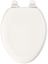 KOHLER Stonewood Quiet-Close Elongated Toilet Seat, Slow Close Design, Durable Wood, Easy Installation, Universal Fit, Biscuit, K-20466-96