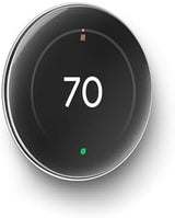 Google Nest Learning Thermostat (4th Gen, 2024) with Nest Temperature Sensor - Energy Saving Smart Thermostat with Adaptive Eco - Works with Alexa and Google Home App - Polished Silver