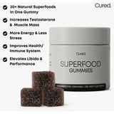 Cured Superfood Gummies 30ct Shilajit Sea Moss Ashwagandha Black Seed Oil