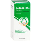 Dermapharm Ketozolin 2% Shampoo bei seborrhoischer Dermatitis, 60 ml Shampoo