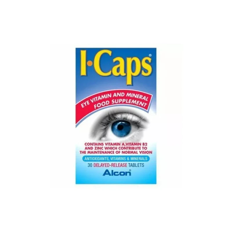 90 ICaps Tablets One Day supplements 3 Months supply i caps i-caps Alcon