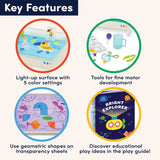 Battat Education – Tracing Light Box – Light Table for Kids – Sensory Lights – Light Up Board for Kids – 3 Years + – Bright Explorer